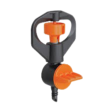 MICROASPERSOR C/BAILARINA NARANJA 2.5BAR + ESTACA DE 33CM + MICROTUBO DE 42CM 